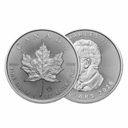 2026 1온스 실버 메이플 불리온 주화(Coin) 5$(CAD) 25ea